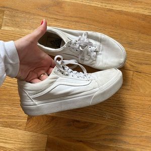 White vans! Size 8